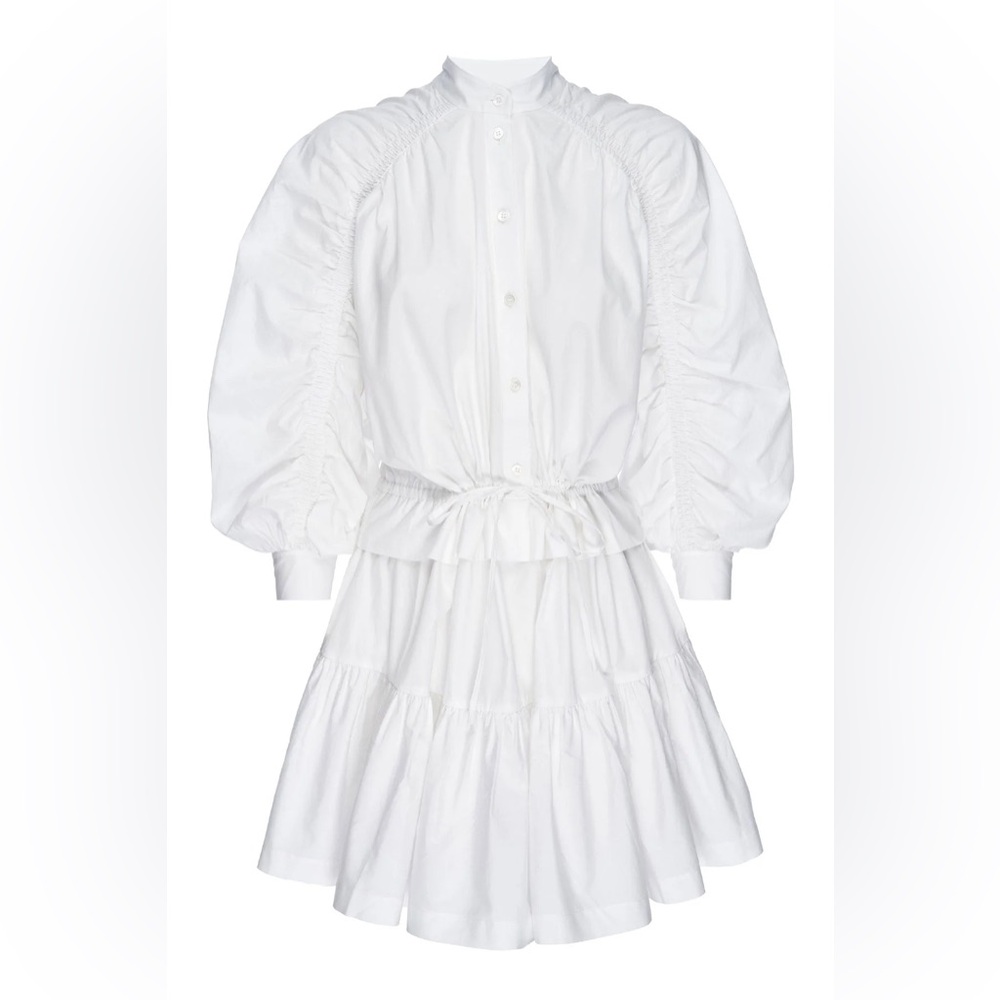 Frame Ruched Sleeve Dress